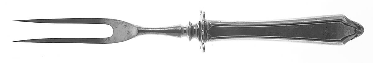 Dorothy Manners (Sterling, 1919) Small Steak Carving Fork with Stainless Prongs by Towle Silver-1