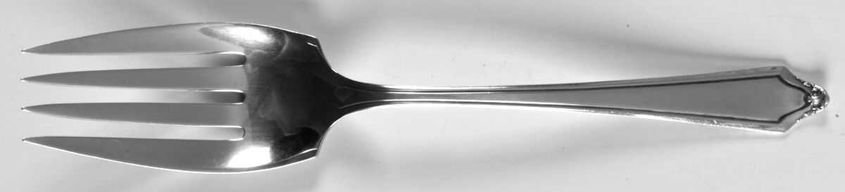 Dorothy Manners (Sterling, 1919) Medium Solid Cold Meat Serving Fork by Towle Silver-1