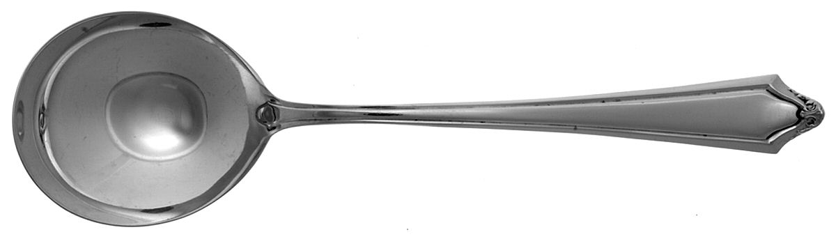 Dorothy Manners (Sterling, 1919) Round Bowl Soup Spoon (Gumbo) by Towle Silver-1