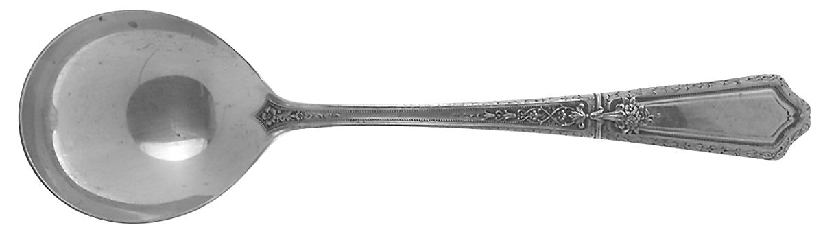 D'Orleans (Sterling, 1923) Round Bowl Soup Spoon (Gumbo) by Towle Silver-1