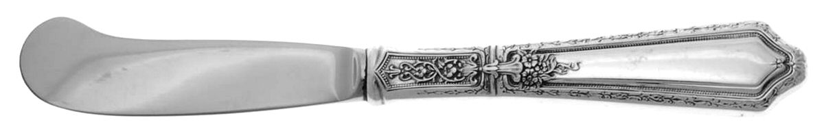 D'Orleans (Sterling, 1923) Butter Spreader Hollow Hdl-Paddle/Stainless Blade by Towle Silver-1
