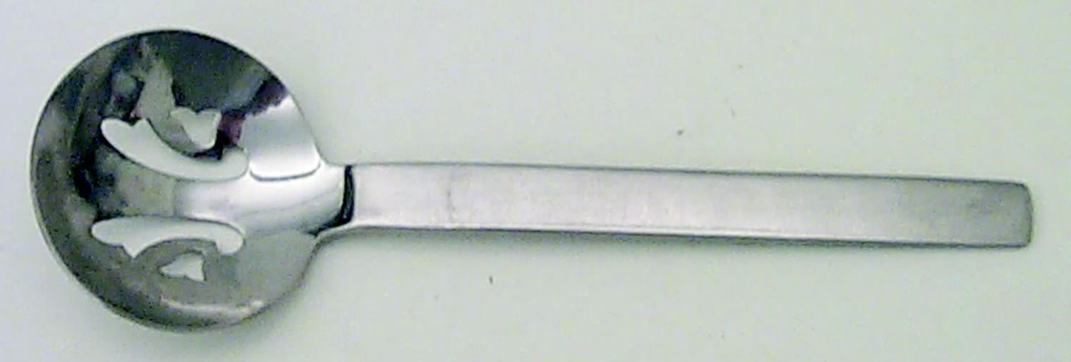 Drama (Stainless) Pierced Tablespoon (Serving Spoon) by Towle Silver-1