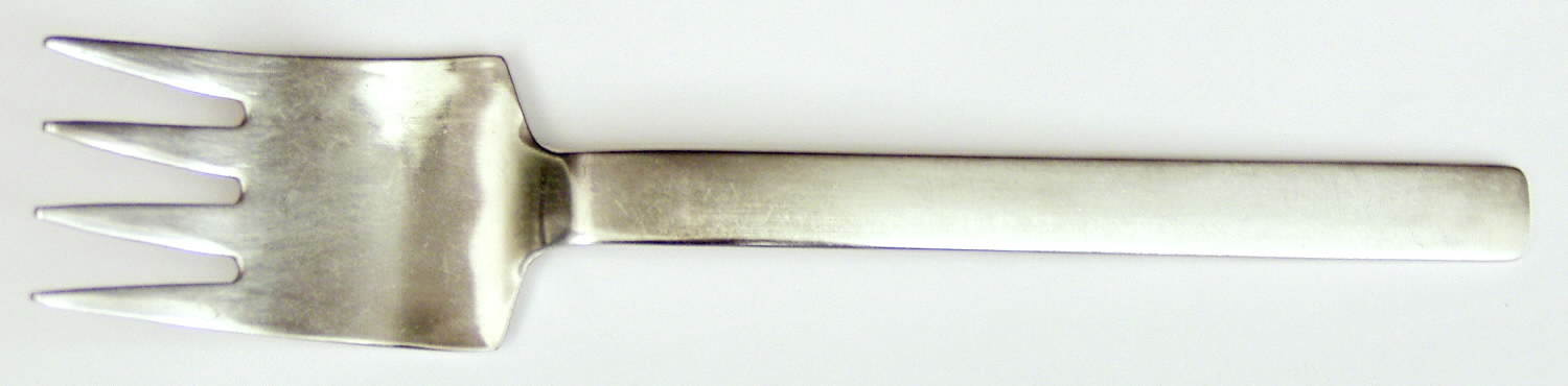 Drama (Stainless) Medium Solid Cold Meat Serving Fork by Towle Silver-1