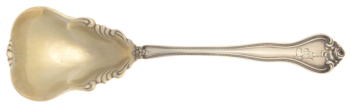 Du Barry (Sterling, 1900) Monogram Sugar Spoon by Towle Silver-1