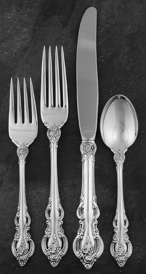 El Grandee (Sterling, 1964) 4 Piece Dinner Size Setting by Towle Silver-1