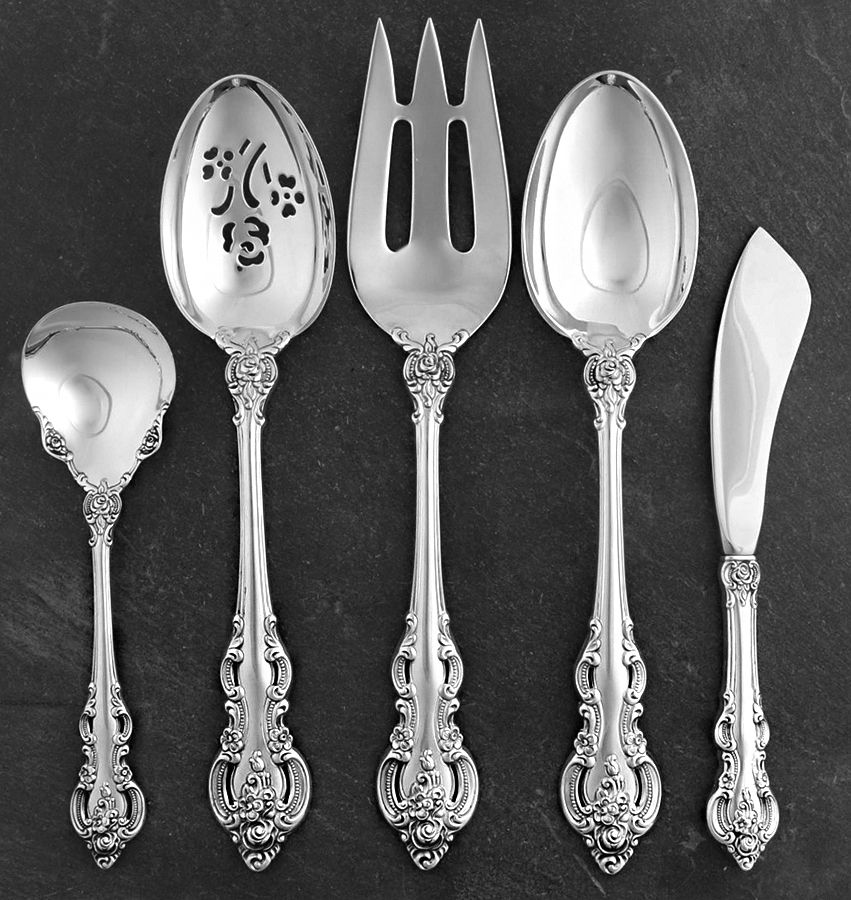 El Grandee (Sterling, 1964) 5 Piece Hostess Set by Towle Silver-1