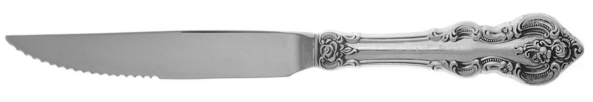 El Grandee (Sterling, 1964) Steak Knife Individual Hollow, Serrate HC by Towle Silver-1