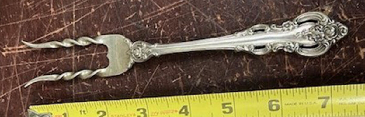 El Grandee (Sterling, 1964) Altered Fork Baked Potato Fork by Towle Silver-1