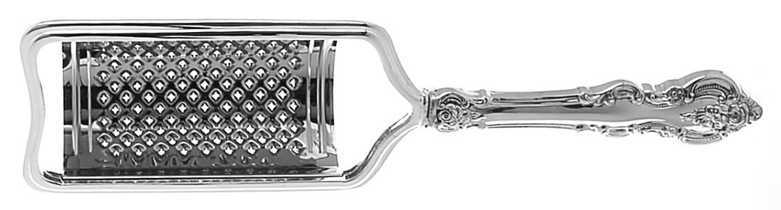 El Grandee (Sterling, 1964) Cheese Grater with Hollow Handle, Stainless Grater by Towle Silver-1
