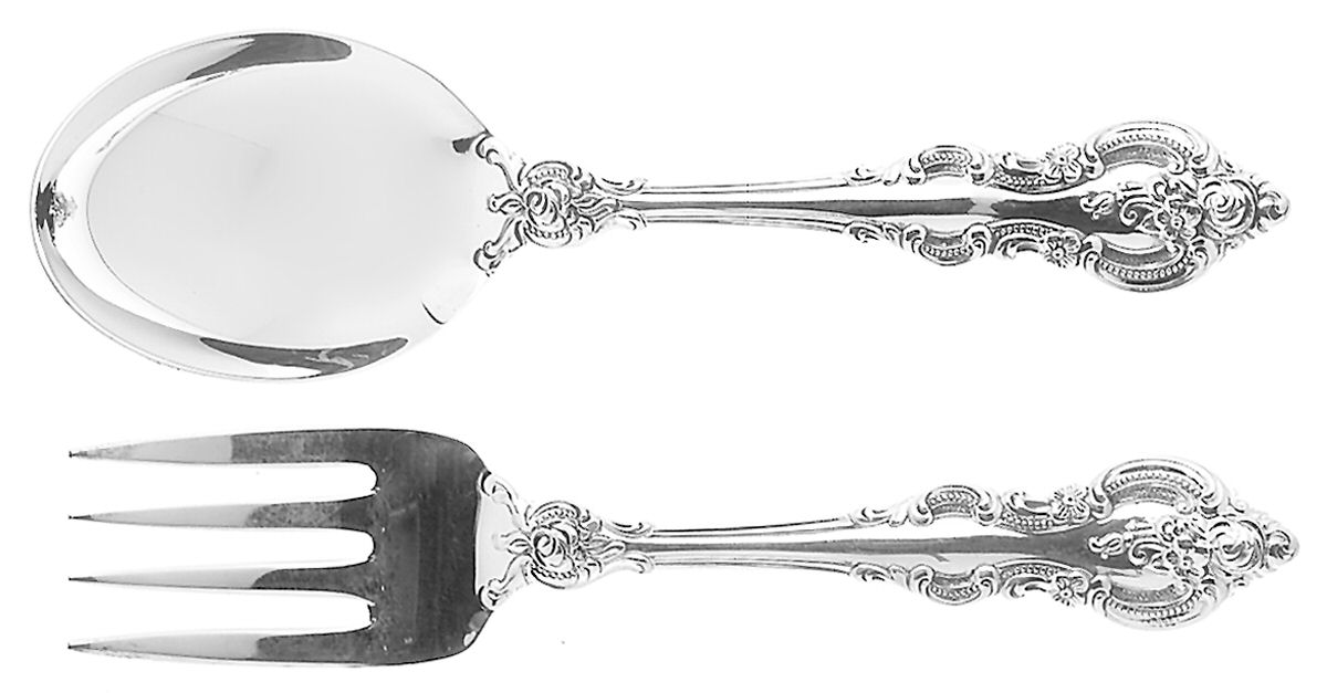 El Grandee (Sterling, 1964) 2 Pc Baby Set (BF, BS) by Towle Silver-1