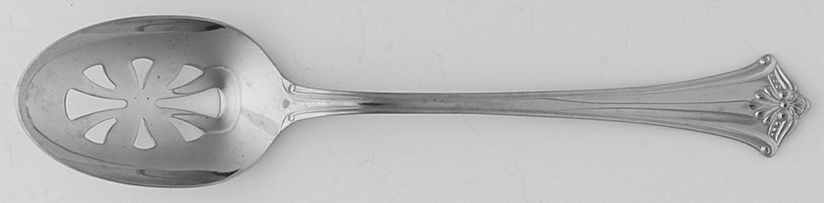 Embassy Classic (Stainless) Pierced Tablespoon (Serving Spoon) by Towle Silver-1