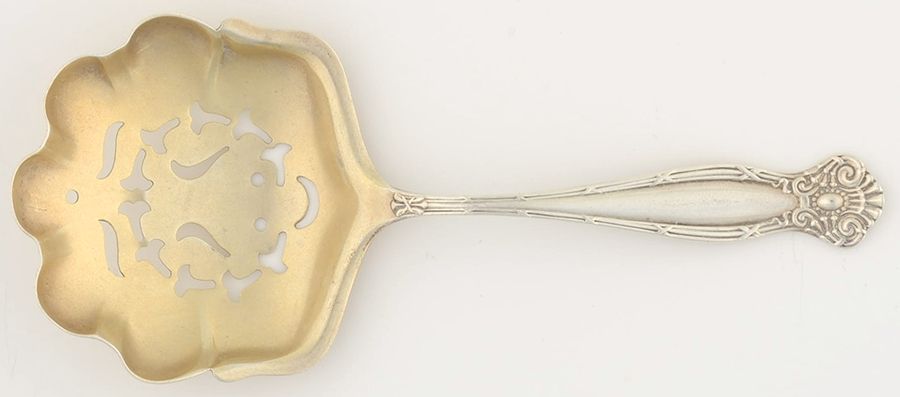Empire (Sterling, 1894) Solid Bon Bon Spoon with Pierced Bowl by Towle Silver-1