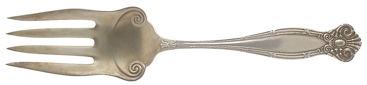 Empire (Sterling, 1894) Medium Solid Cold Meat Serving Fork by Towle Silver-1