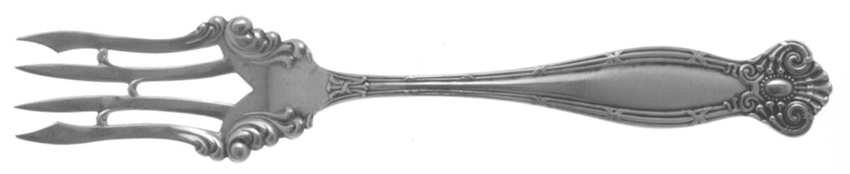 Empire (Sterling, 1894) Small Solid Cold Meat Serving Fork by Towle Silver-1