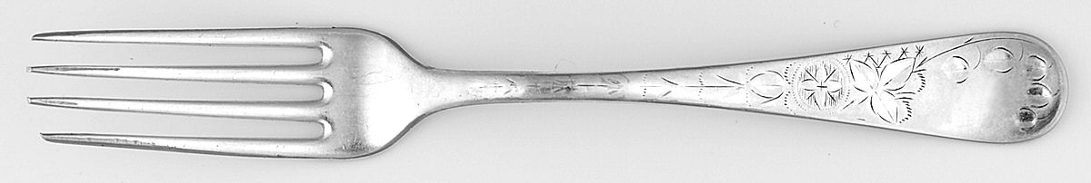Engraved (Silverplate, 1905) Fork by Towle Silver-1