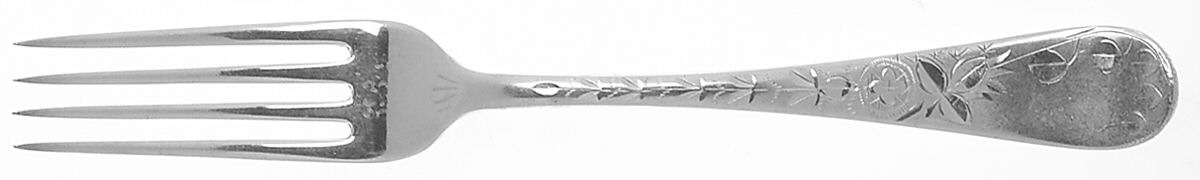 Engraved (Silverplate, 1905) Monogram Fork by Towle Silver-1
