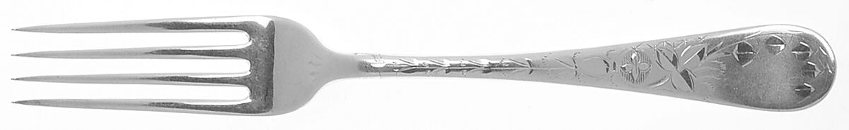 Engraved (Silverplate, 1905) Monogram Fork by Towle Silver-1