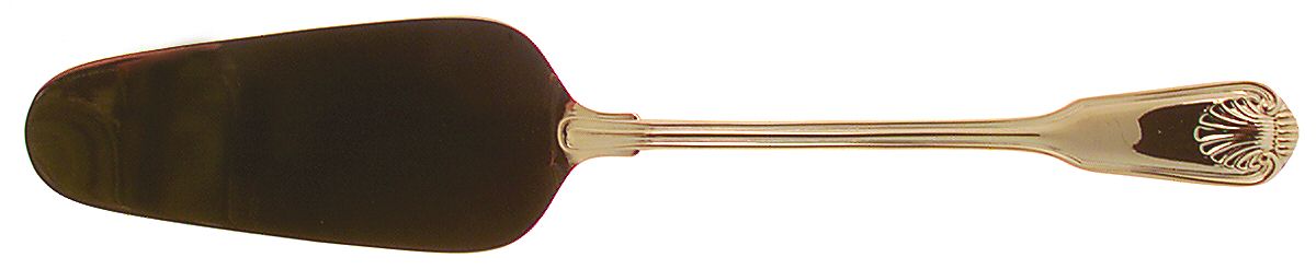English Shell (Gold Electroplate, 1988) Solid Pie Server by Towle Silver-1
