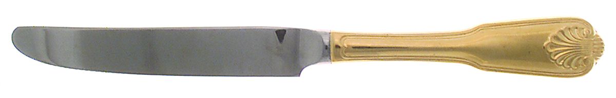 English Shell (Gold Electroplate, 1988) New French Hollow Knife by Towle Silver-1