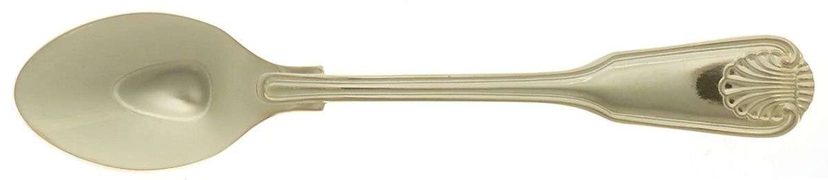 English Shell (Gold Electroplate, 1988) Teaspoon by Towle Silver-1