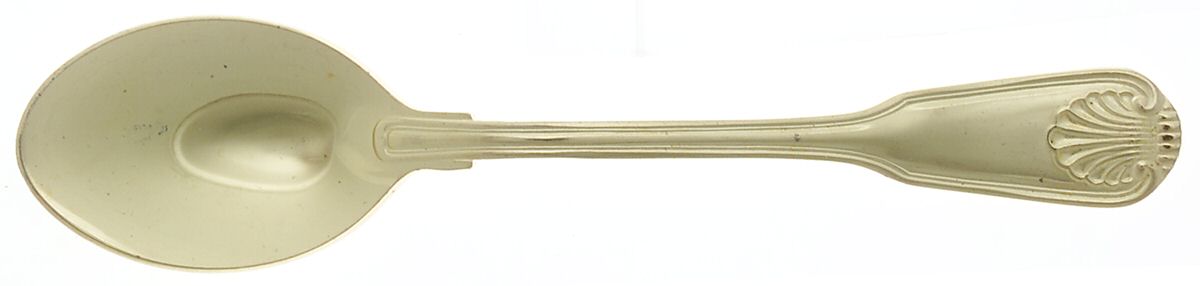 English Shell (Gold Electroplate, 1988) Place/Oval Soup Spoon by Towle Silver-1