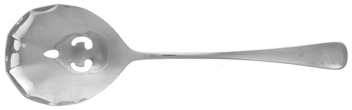Erik (Stainless) Pierced Solid Serving Spoon by Towle Silver-1