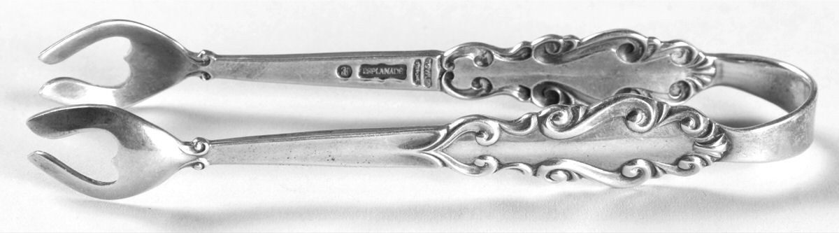 Esplanade (Sterling, 1952) Sugar Tongs by Towle Silver-1
