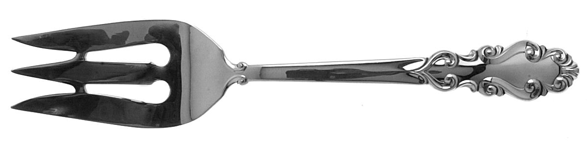 Esplanade (Sterling, 1952) Large Solid Cold Meat Serving Fork by Towle Silver-1