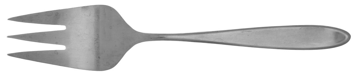 Exeter (Stainless) Medium Solid Cold Meat Serving Fork by Towle Silver-1