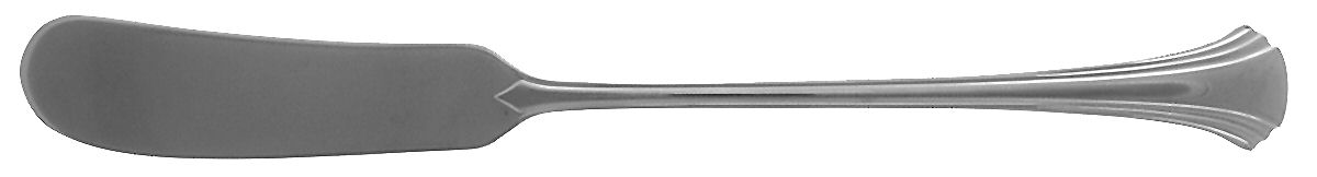 Exeter (Stainless) Flat Handle Butter Spreader by Towle Silver-1