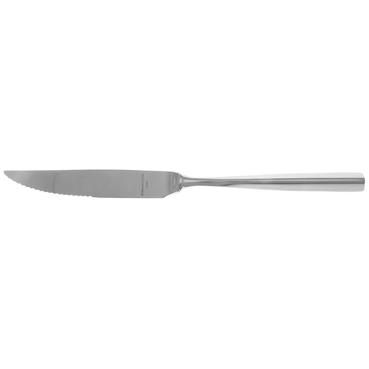 Facets (Stainless) Steak Knife Individual Hollow, Serrate HC by Towle Silver-1