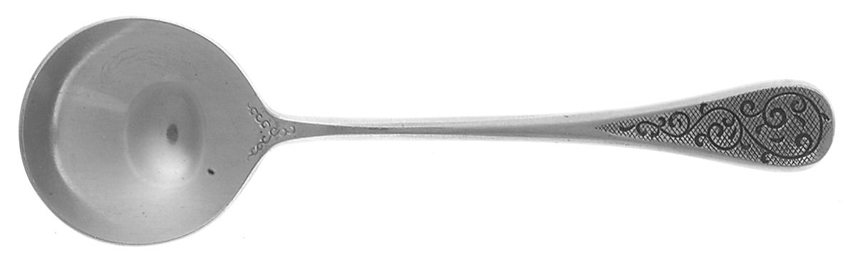 Flamenco (Stainless) Round Bowl Soup Spoon (Gumbo) by Towle Silver-1