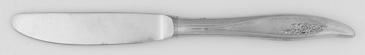 Flourish (Stainless) Modern Hollow Butter Spreader (Stainless) by Towle Silver-1