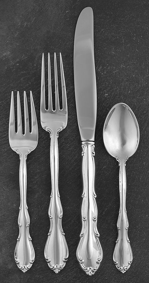 Fontana (Sterling, 1957) 4 Piece Dinner Size Setting by Towle Silver-1