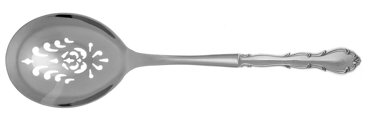 Fontana (Sterling, 1957) Casserole Spoon with Pierced Stainless Bowl HC by Towle Silver-1