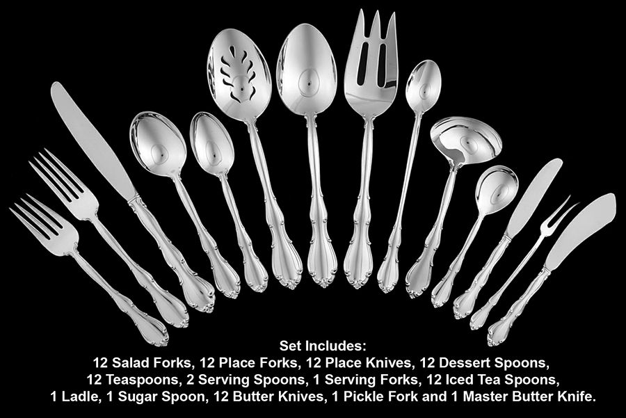 Fontana (Sterling, 1957) 91 Piece Set by Towle Silver-1