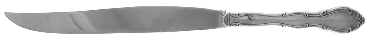 Fontana (Sterling, 1957) Large Carving/Roast Knife StnlBl w/Sterling Guard by Towle Silver-1