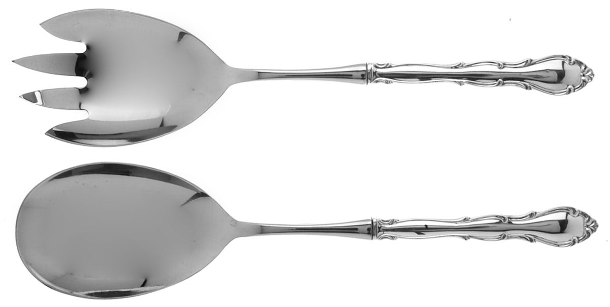 Fontana (Sterling, 1957) 2 Pc Salad Set with Stainless Bowl by Towle Silver-1