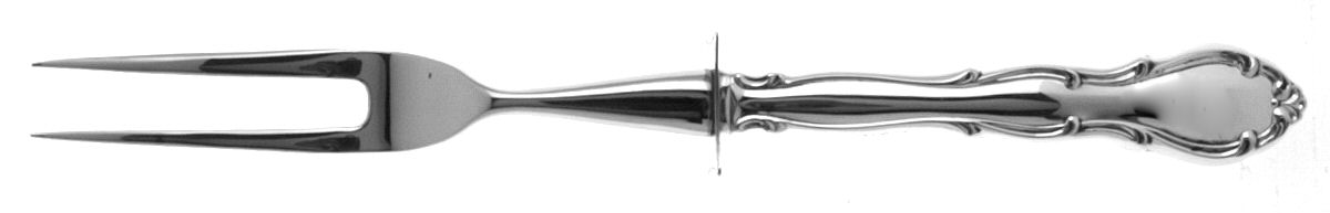 Fontana (Sterling, 1957) Small Steak Carving Fork with Stainless Prongs by Towle Silver-1