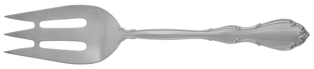 Fontana (Sterling, 1957) Large Solid Cold Meat Serving Fork by Towle Silver-1