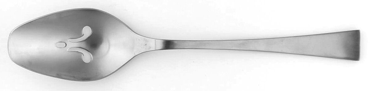 French Jette (Stainless) Pierced Tablespoon (Serving Spoon) by Towle Silver-1