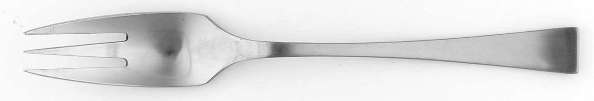 French Jette (Stainless) Large Solid Cold Meat Serving Fork by Towle Silver-1