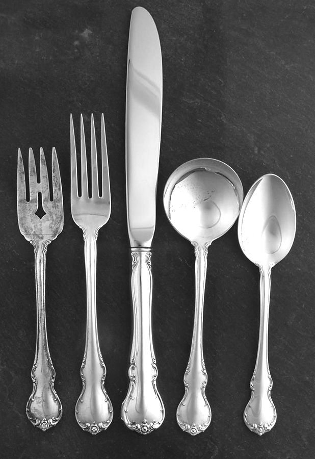 French Provincial (Sterling, 1948) 40 Piece Estate Set by Towle Silver-1