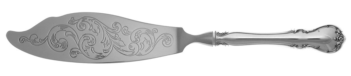 French Provincial (Sterling, 1948) Fish Serving Knife with Stainless Blade HC by Towle Silver-1