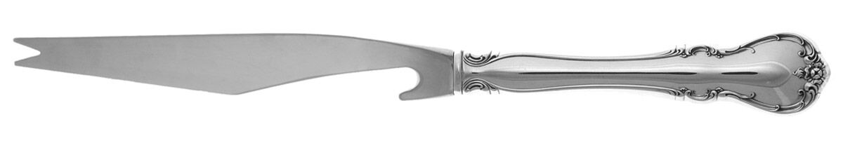 French Provincial (Sterling, 1948) Bar Knife Serving with Stainless Blade HC by Towle Silver-1