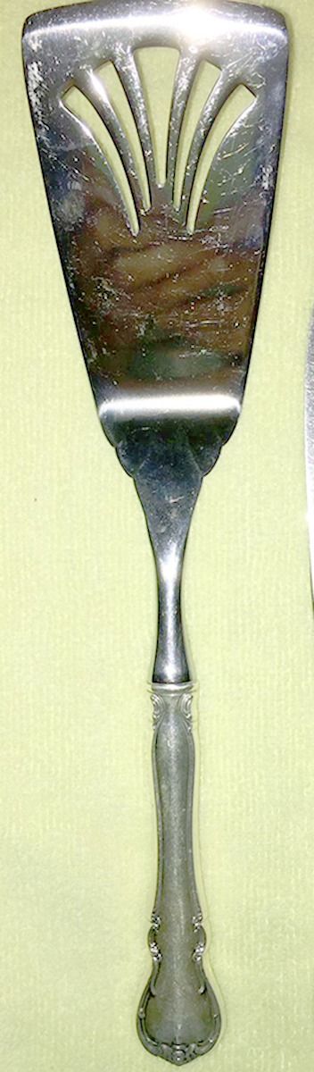 French Provincial (Sterling, 1948) Stainless Server Serving Grill Spatula by Towle Silver-1