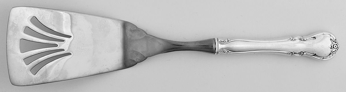 French Provincial (Sterling, 1948) Lasagna Server with Pierced Stainless Blade by Towle Silver-1