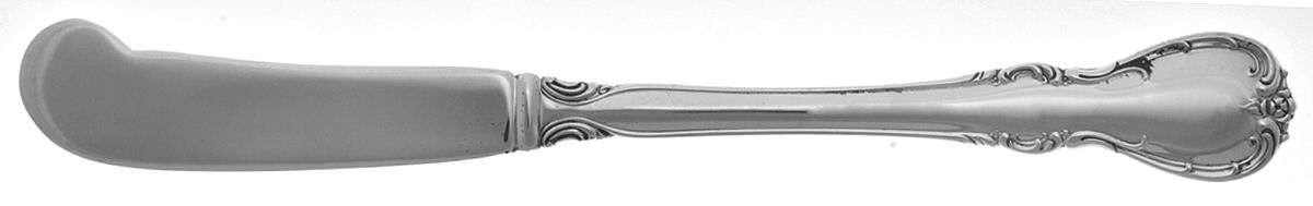 French Provincial (Sterling, 1948) Flat Handle Butter Spreader by Towle Silver-1