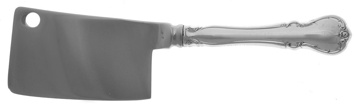 French Provincial (Sterling, 1948) Cheese Cleaver with Stainless Blade by Towle Silver-1