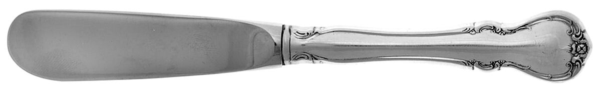 French Provincial (Sterling, 1948) Butter Spreader Hollow Hdl-Paddle/Stainless Blade by Towle Silver-1